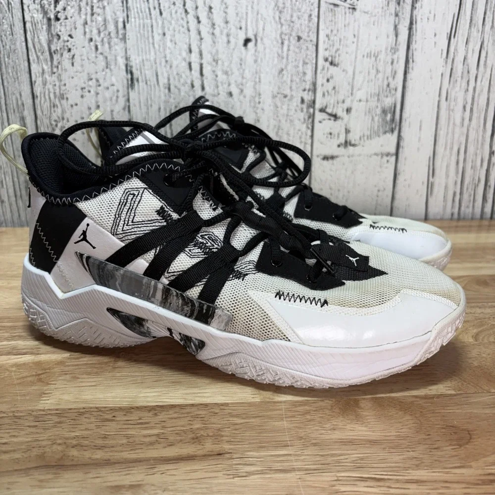 Nike Air Jordan One Take 2 Men's 10 Basketball Sneakers White Black CW2457 100